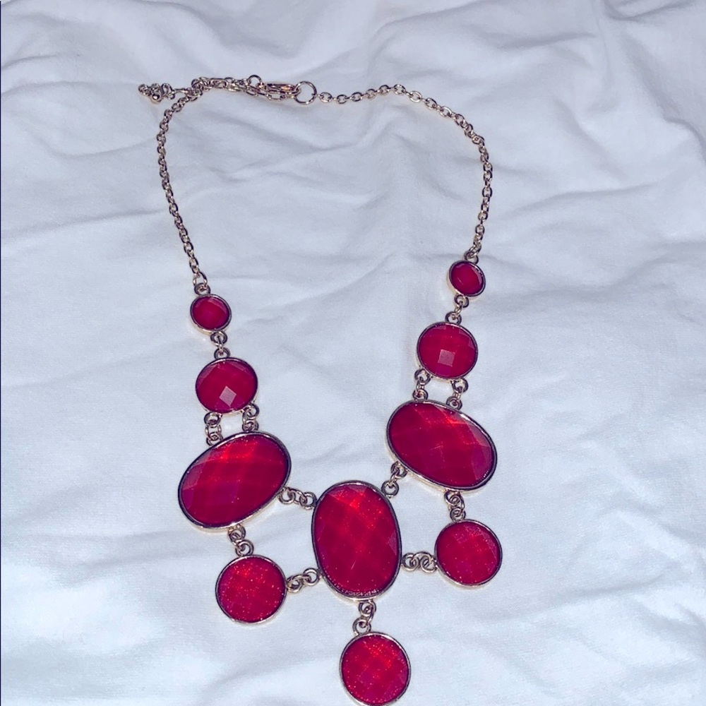 Red Chunky Necklace